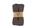 Serviette De Table - 6 Pièces - Lin Et Coton Chocolat