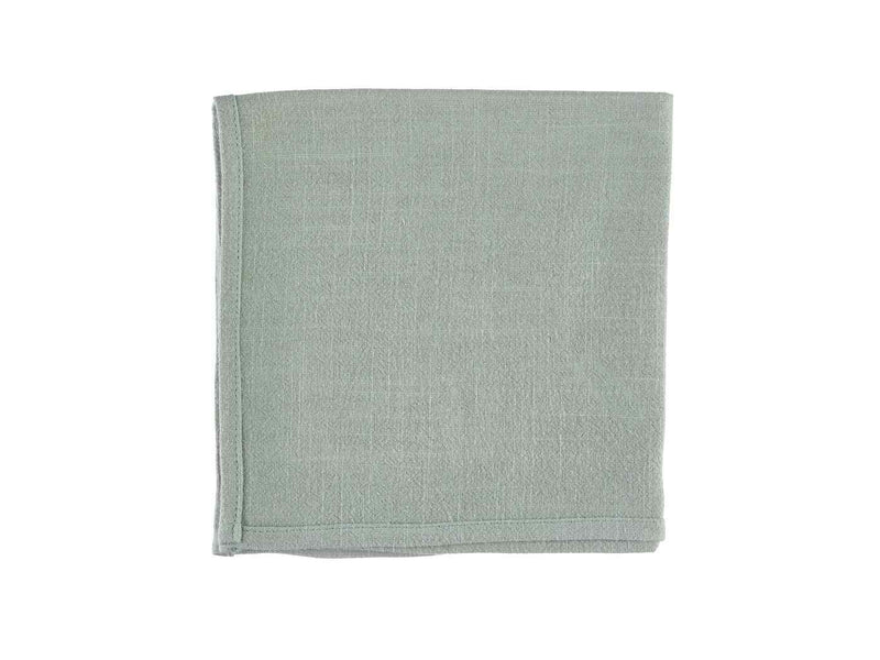 Serviette De Table - 6 Pièces - Lin Et Coton Vert Pâle