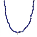 Collier Semi Precious 132 Lapis Lazuli Or Jaune