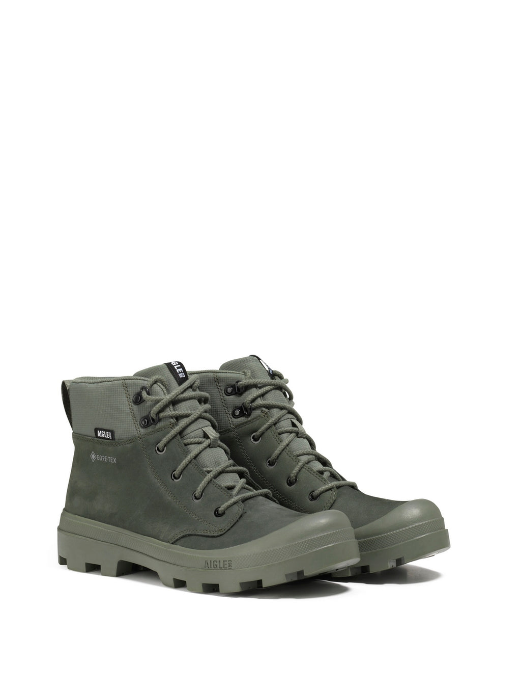 Calzado de senderismo de caña media - Verde aguacate - Hombre