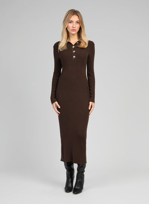 Robe Longue Nabolo Marron