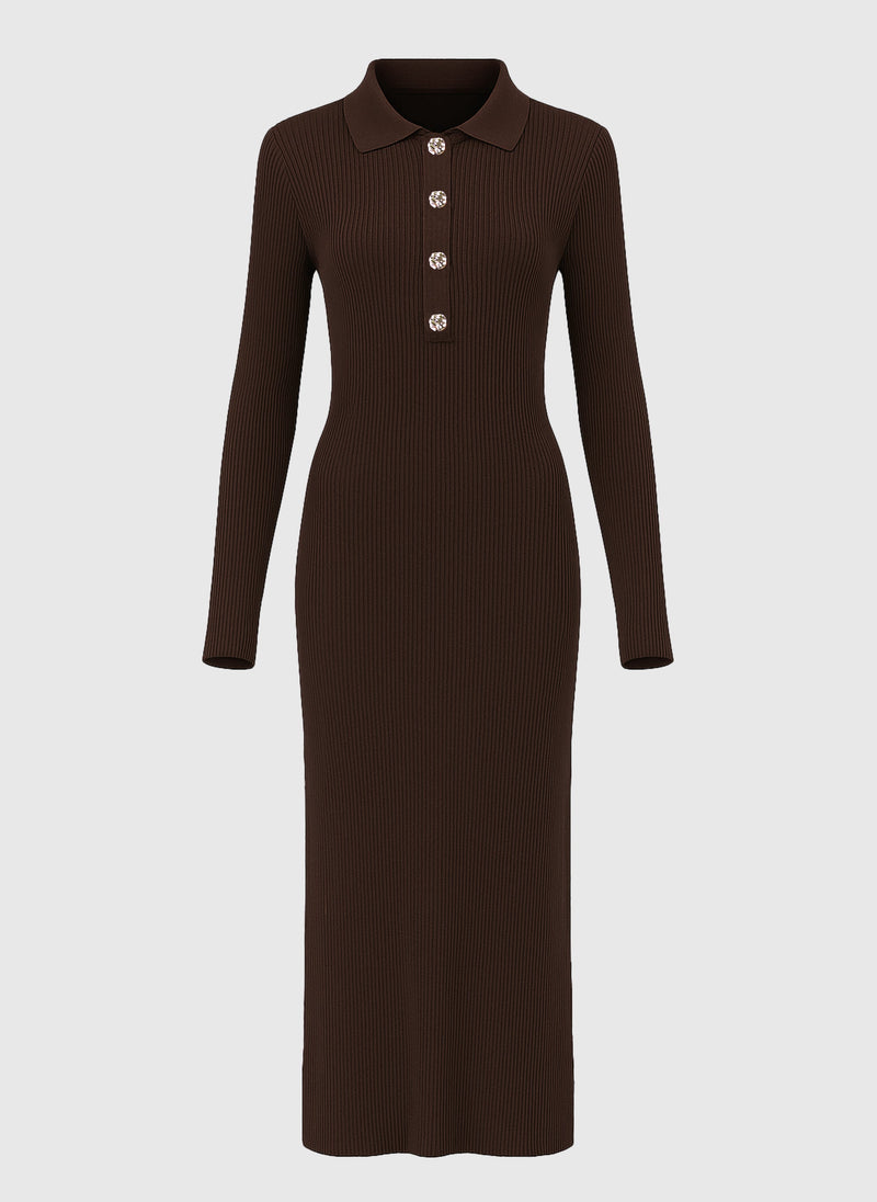 Robe Longue Nabolo Marron