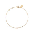 Gold-Plated Bracelet Nacre White Mother-of-Pearl