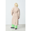 Long Shirt Collar Coat - Mastic - Women