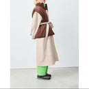 Long Shirt Collar Coat - Mastic - Women