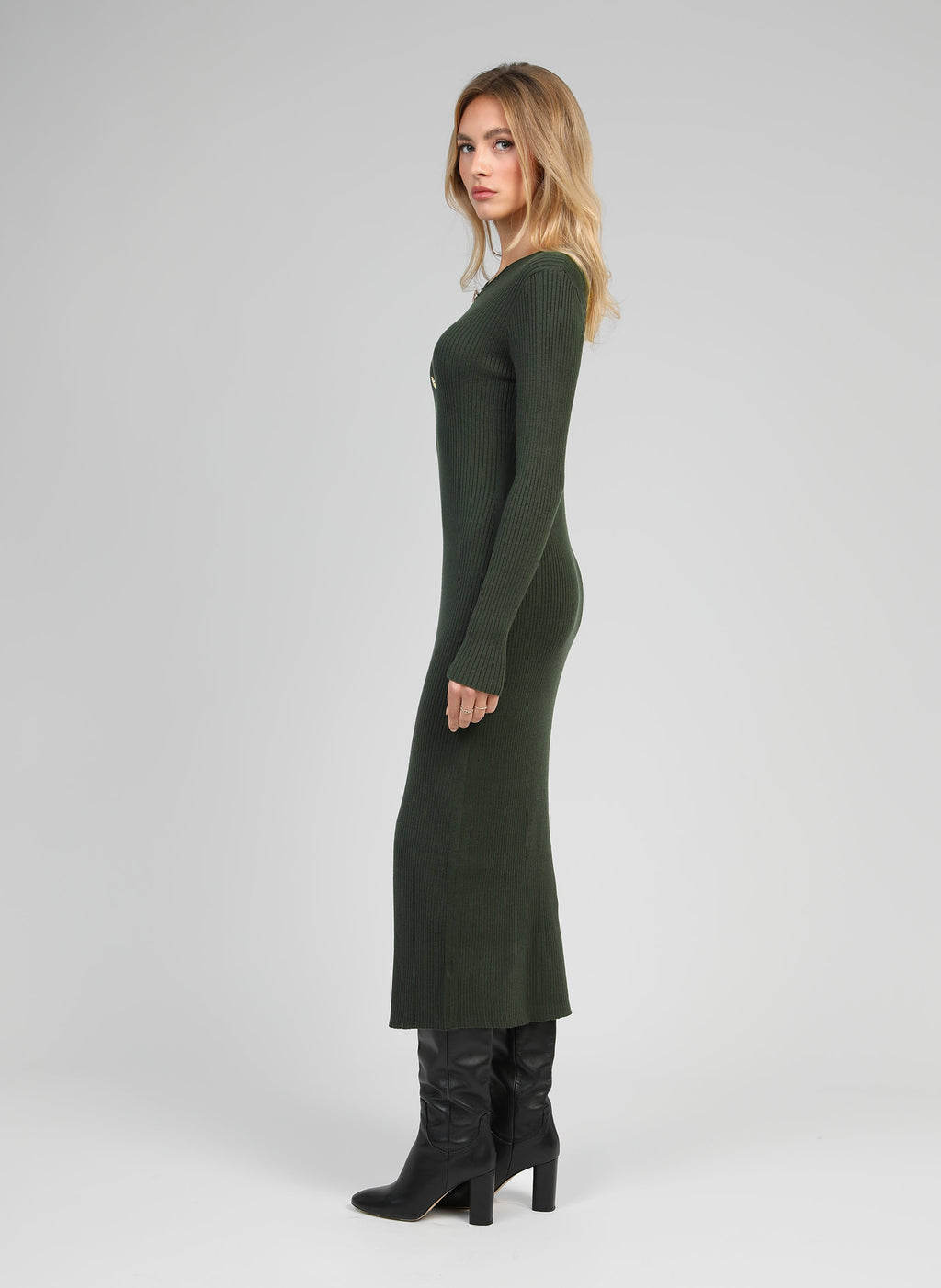 Robe Longue Nadia Kaki