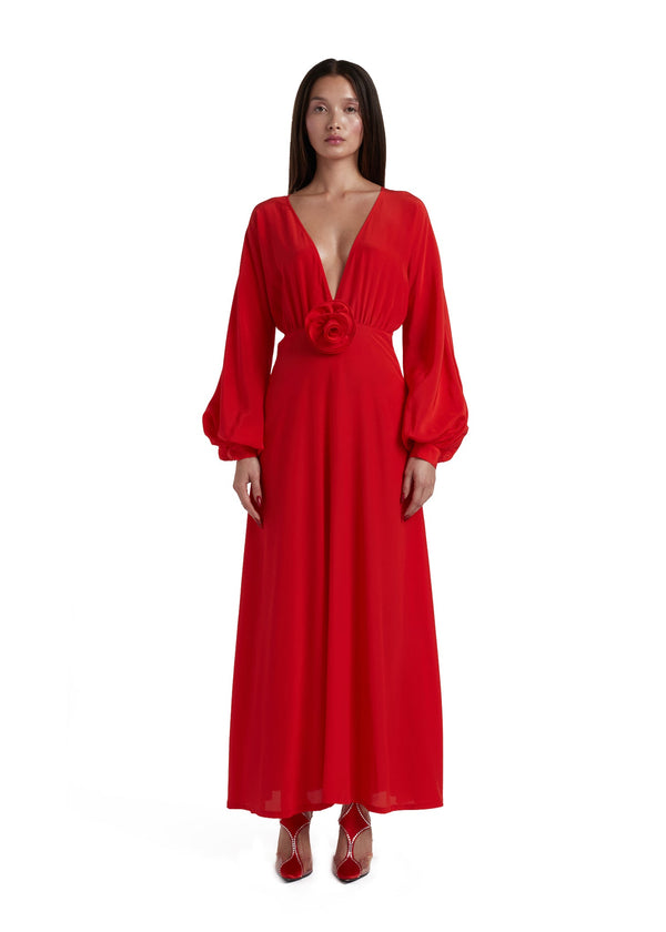 Nadia Cherry Dress
