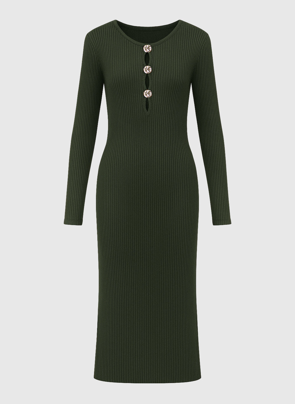Robe Longue Nadia Kaki
