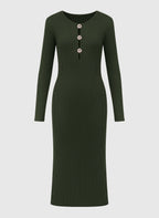 Robe Longue Nadia Kaki