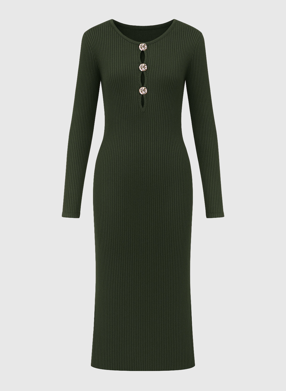 Robe Longue Nadia Kaki