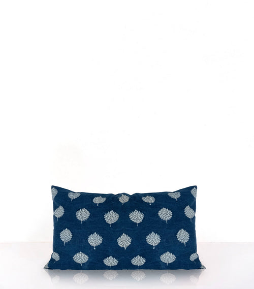 Housse De Coussin Nagru - Indigo