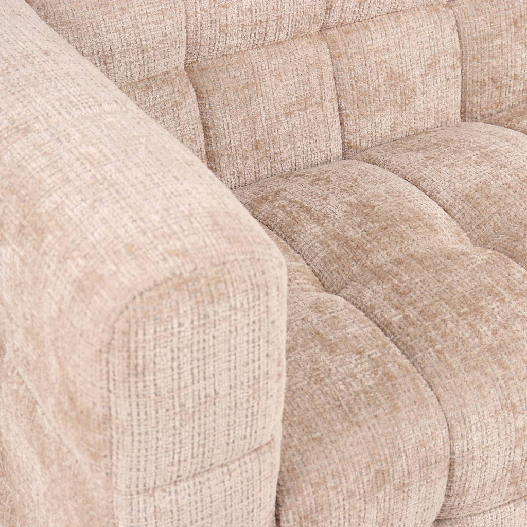 Naiad - Divano lineare fisso a 2 posti - Tessuto testurizzato - Beige