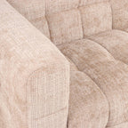 Naiad - Divano lineare fisso a 2 posti - Tessuto testurizzato - Beige