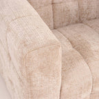 Naiad - Poltrona fissa a 1 posto - Tessuto strutturato - Beige
