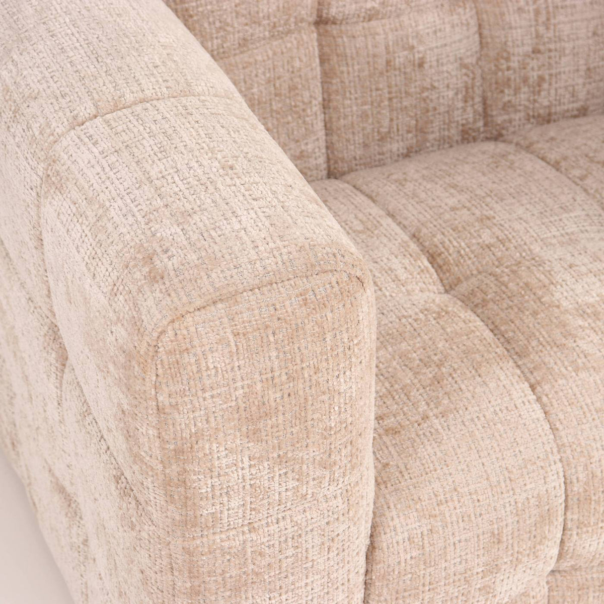 Naiad - Poltrona fissa a 1 posto - Tessuto strutturato - Beige
