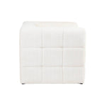 Naiad - Poltrona fissa a 1 posto - Tessuto strutturato - Crema