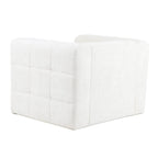Naiad - Poltrona fissa a 1 posto - Tessuto strutturato - Crema