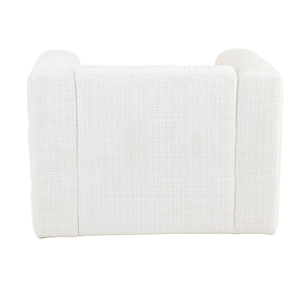 Naiad - Poltrona fissa a 1 posto - Tessuto strutturato - Crema