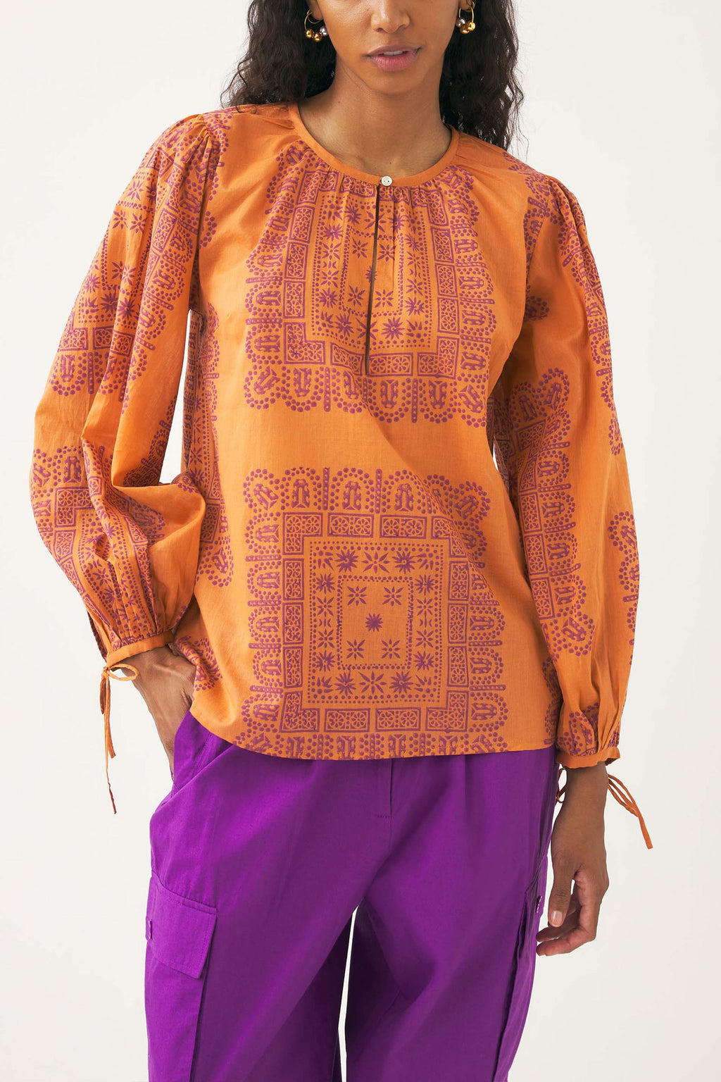 Blouse Nali - Rouille