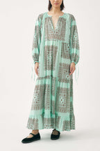 Robe Longue Nali - Aqua
