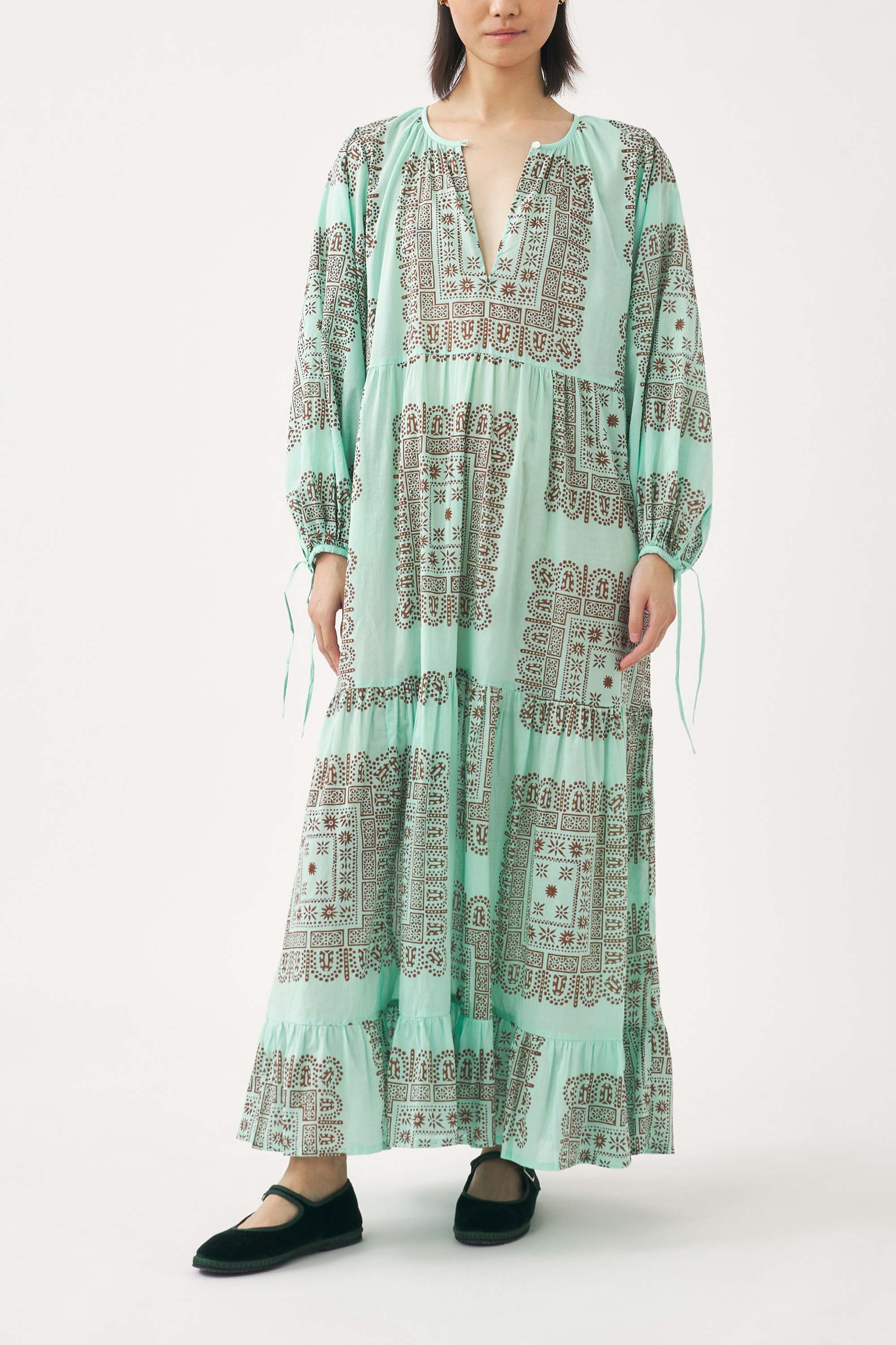 Robe Longue Nali - Aqua
