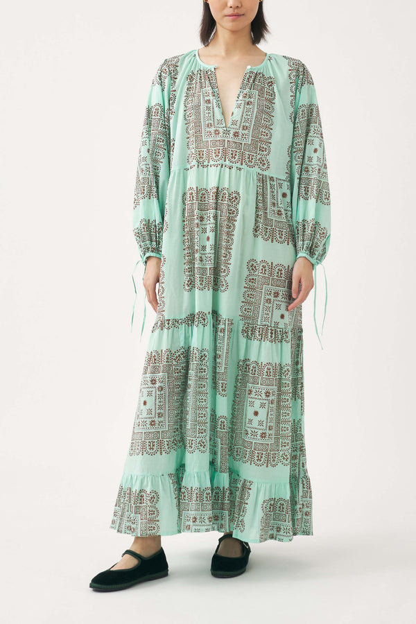Robe Longue Nali - Aqua