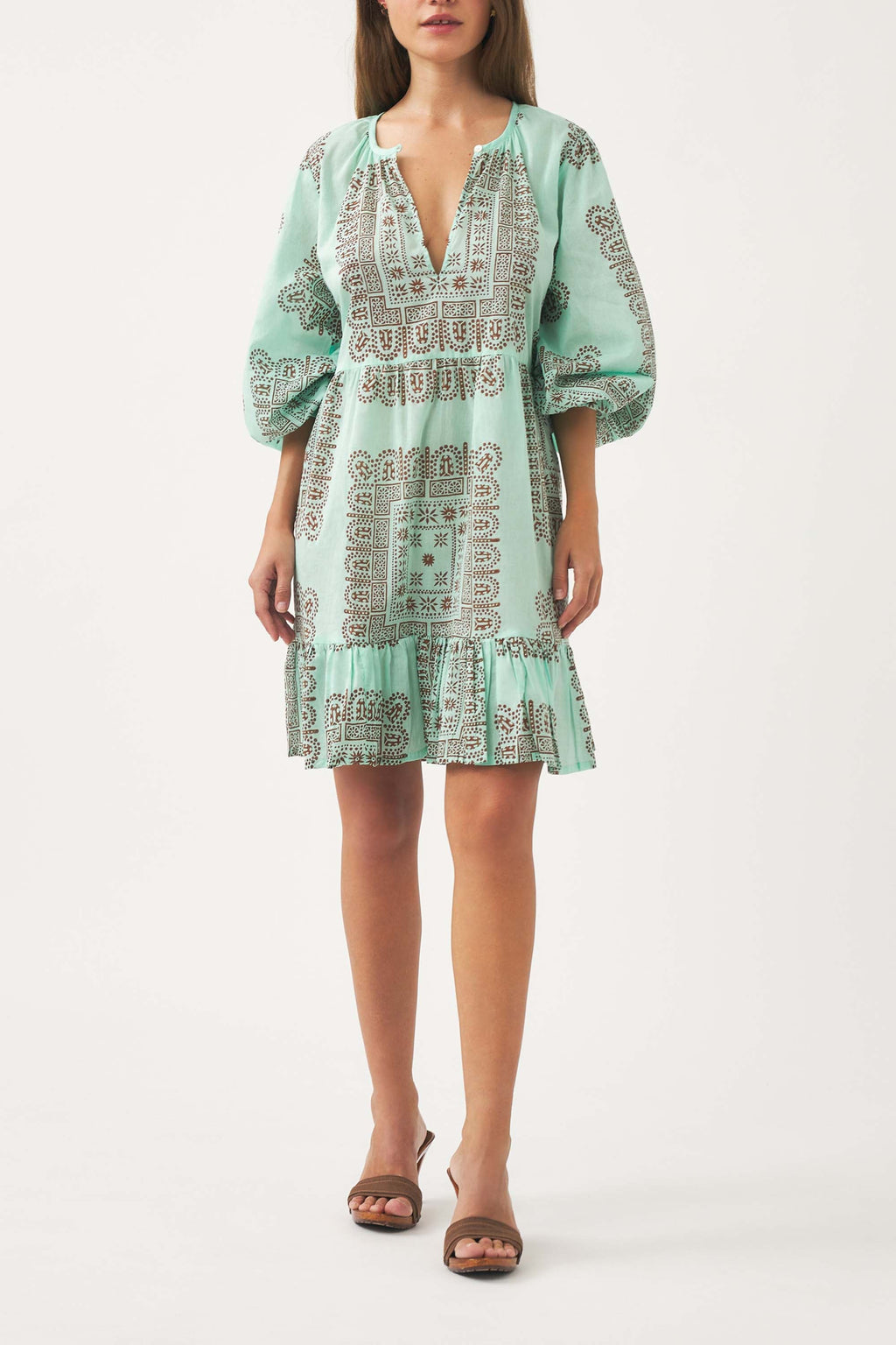 Robe Courte Nali - Aqua