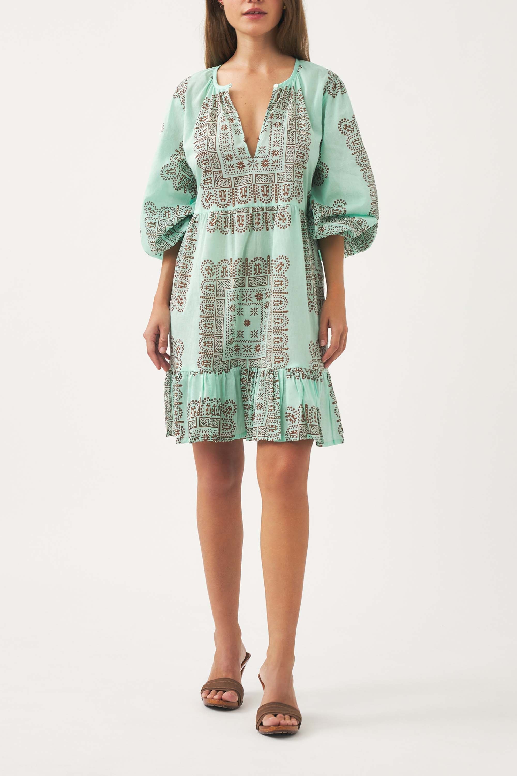 Robe Courte Nali - Aqua