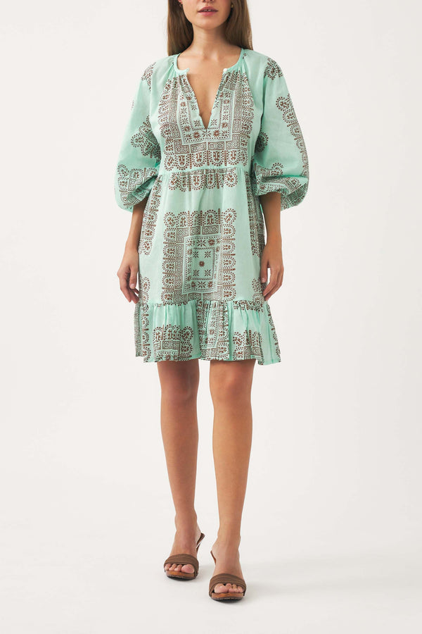 Robe Courte Nali - Aqua