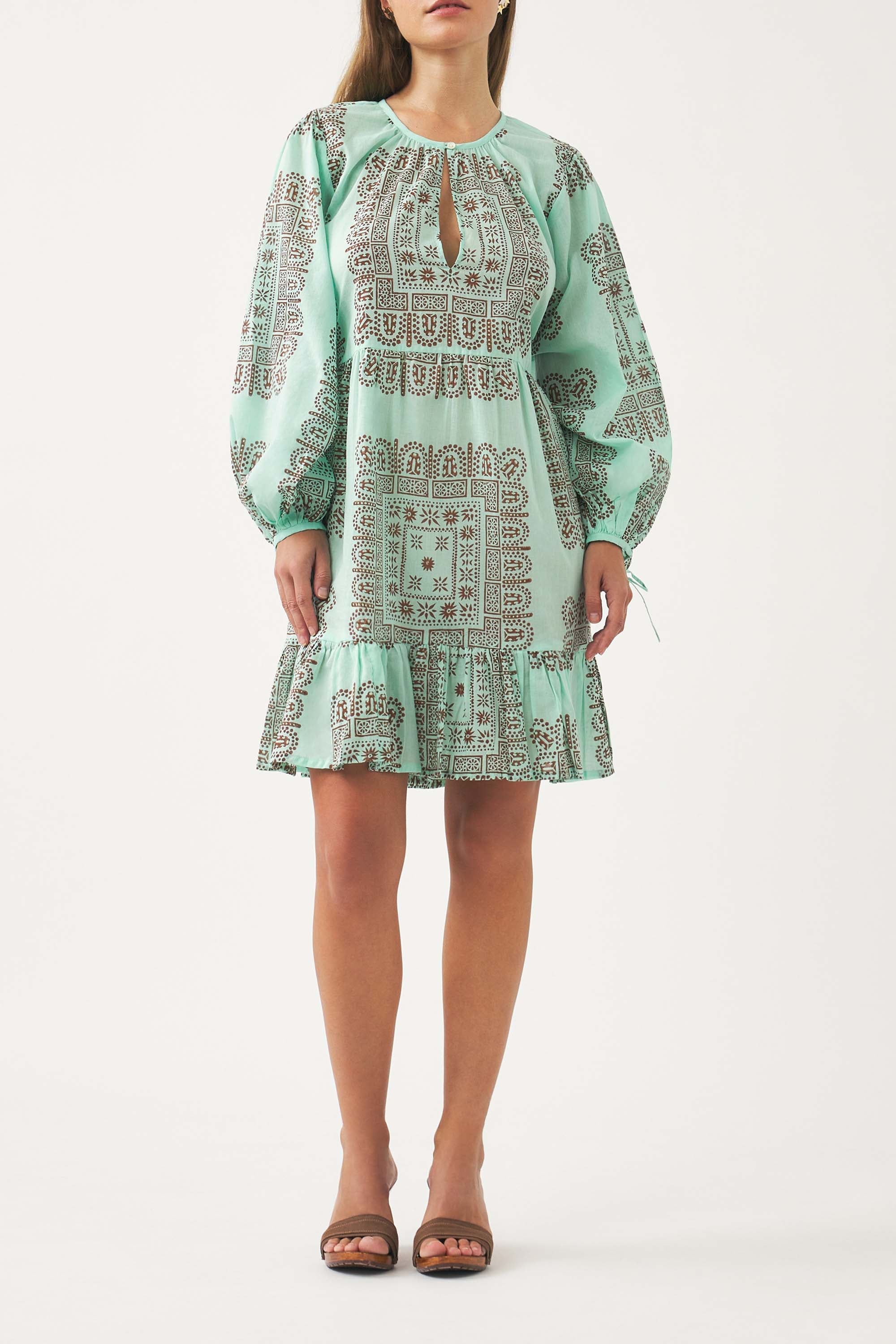 Robe Courte Nali - Aqua