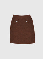 Jupe Courte Namini Marron