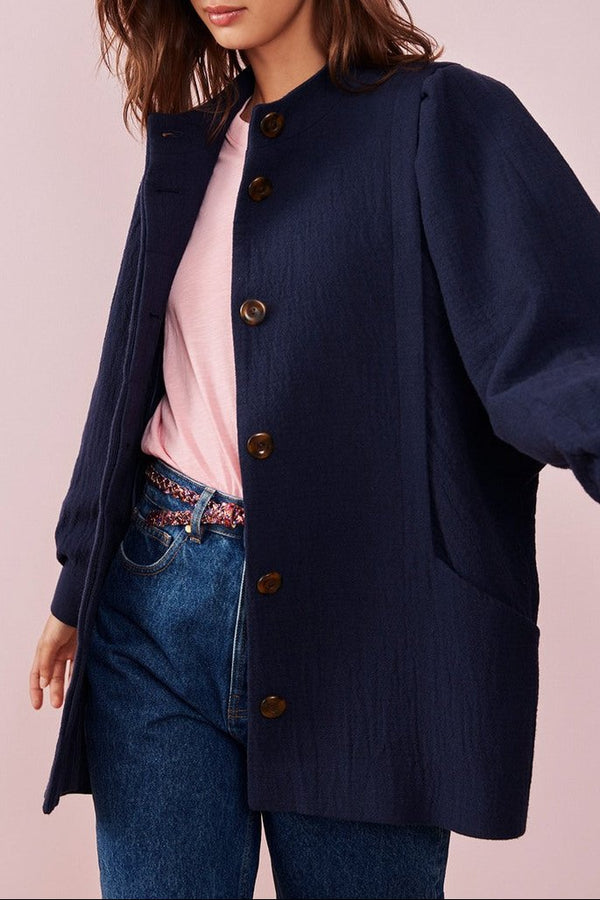 Namnam Coat - Navy