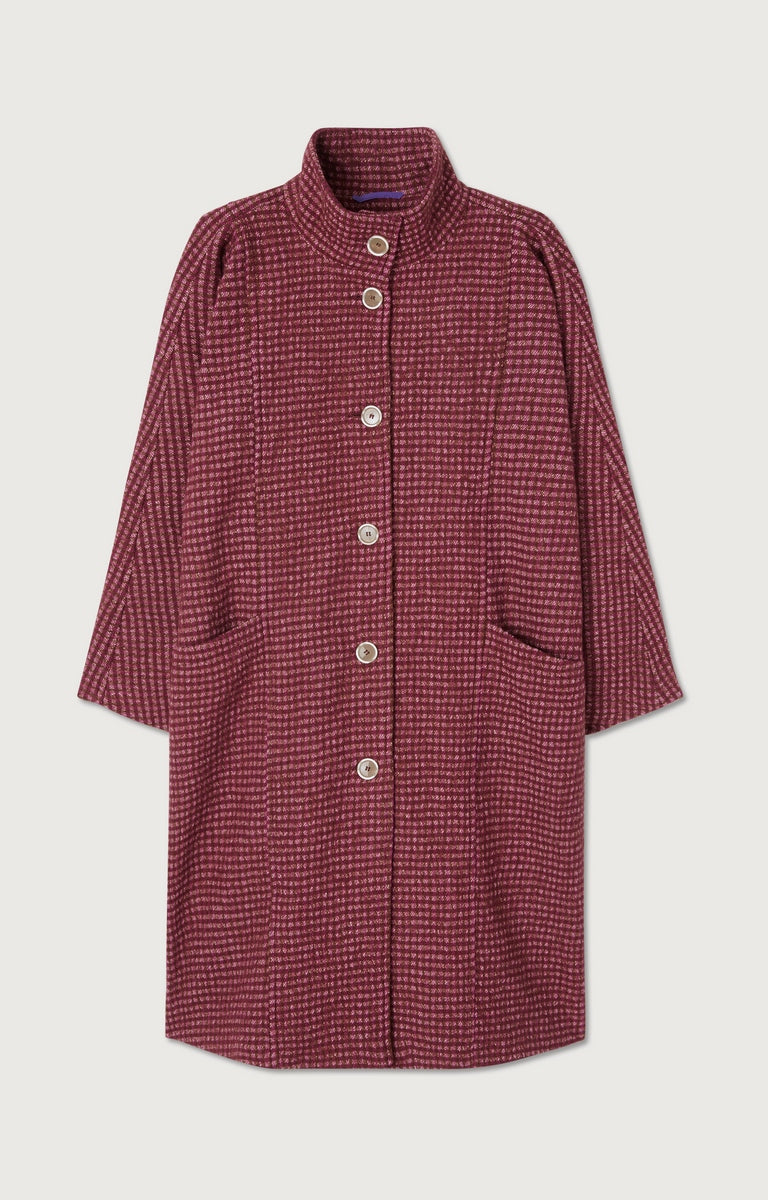American Vintage - Abrigo Nanbay - Cuadros Tendresse - Mujer