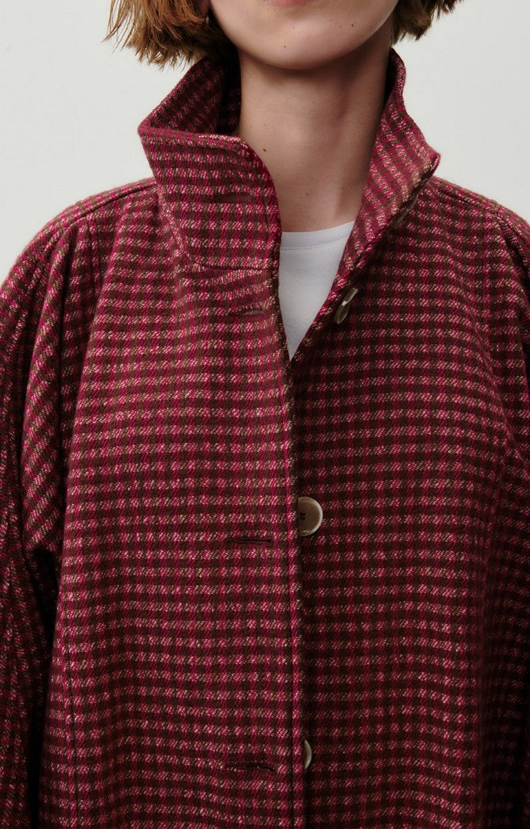 American Vintage - Abrigo Nanbay - Cuadros Tendresse - Mujer