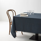 Nappe - En Lin Lavé - Bleu Orage