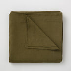 Nappe - En Lin Lavé - Vert Olive