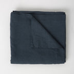 Nappe - En Lin Lavé - Bleu Orage