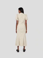 Robe Nas In Fragmented Enameled Lace