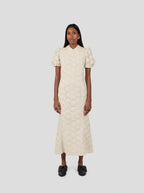 Robe Nas In Fragmented Enameled Lace