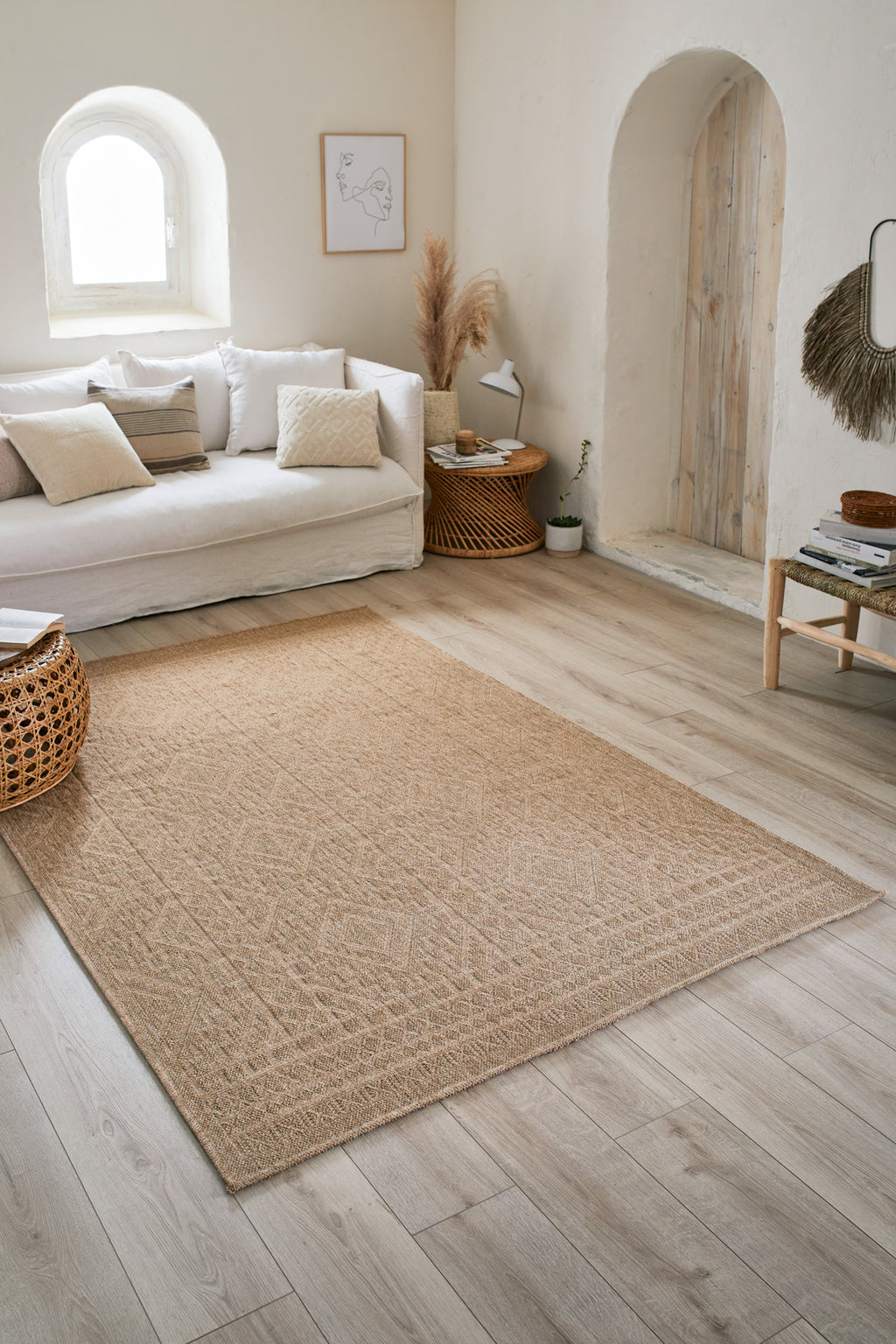 Nature - Tapis D'Intérieur/Extérieur - Polypropylène - Beige