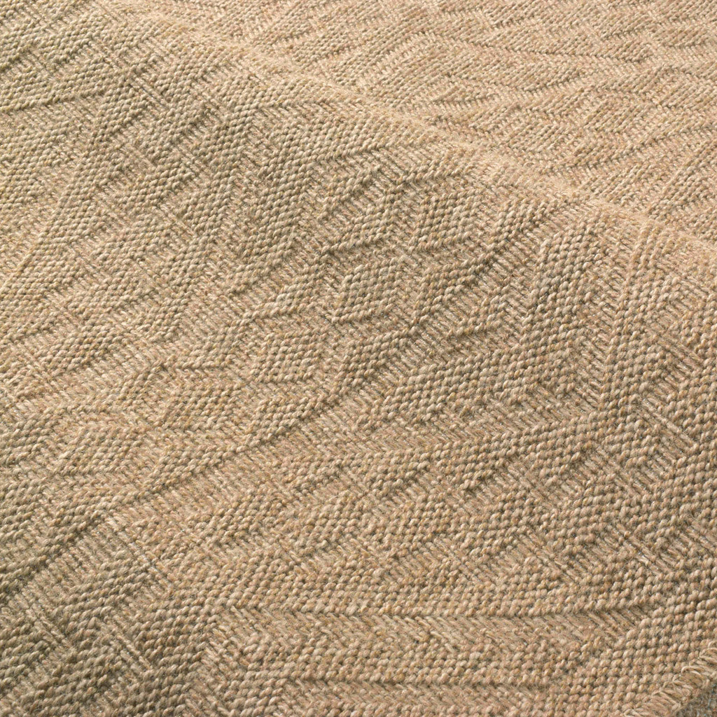 NATURE - Alfombra beige aspecto yute natural con motivos de rombos - NAT8729BEI NATURE