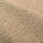 NATURE - Alfombra beige aspecto yute natural con motivos de rombos - NAT8729BEI NATURE