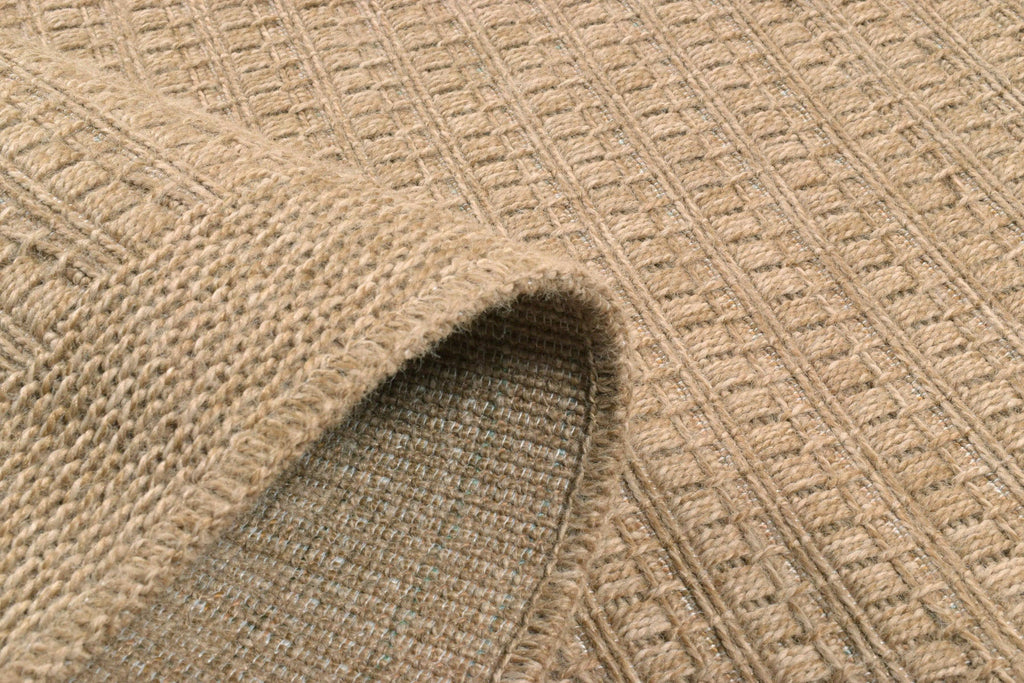 Round plain natural jute effect rug: NAT8751BEI NATURE
