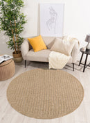 Tapis Aspect Jute - Motif Jute - Beige - Intérieur / Extérieur
