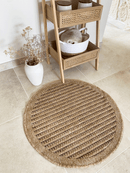 Tapis Aspect Jute - Motif Jute - Marron - Intérieur / Extérieur