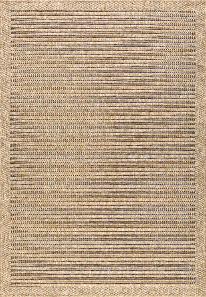 Tapis Aspect Jute - Motif Jute - Marron - Intérieur / Extérieur