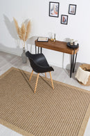 Tapis Aspect Jute - Motif Jute - Marron - Intérieur / Extérieur