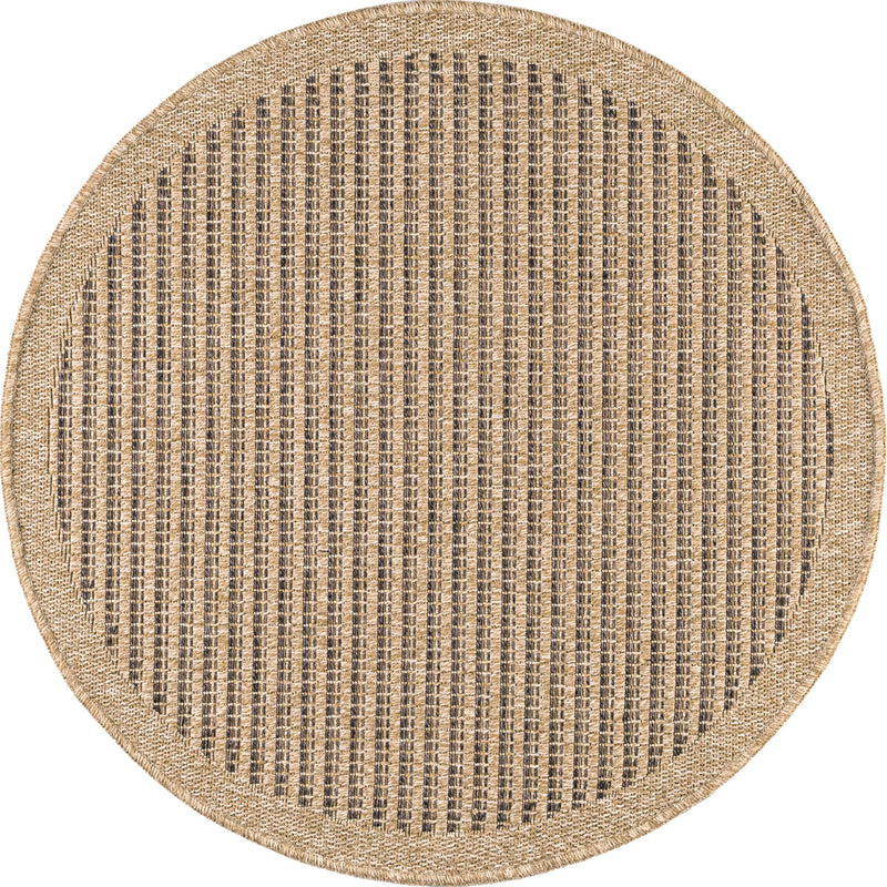 Tapis Aspect Jute - Motif Jute - Marron - Intérieur / Extérieur