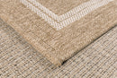 Tapis Aspect Jute - Motif Jute - Blanc - Intérieur / Extérieur