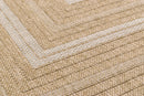 Tapis Aspect Jute - Motif Jute - Blanc - Intérieur / Extérieur